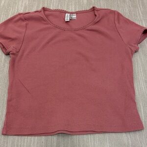 Divided Mauve Short Sleeve Tee